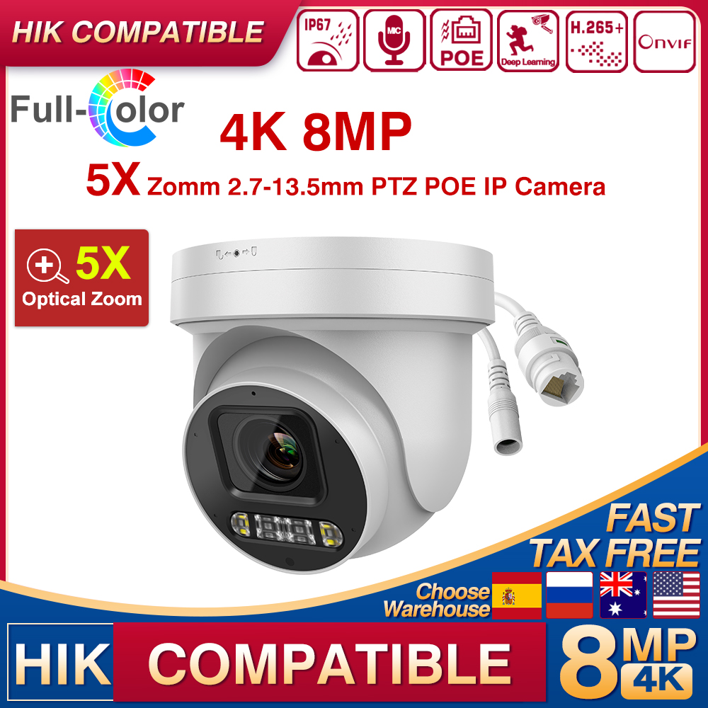 Home Security Hikvision - Câmera de segurança IP PTZ 4K