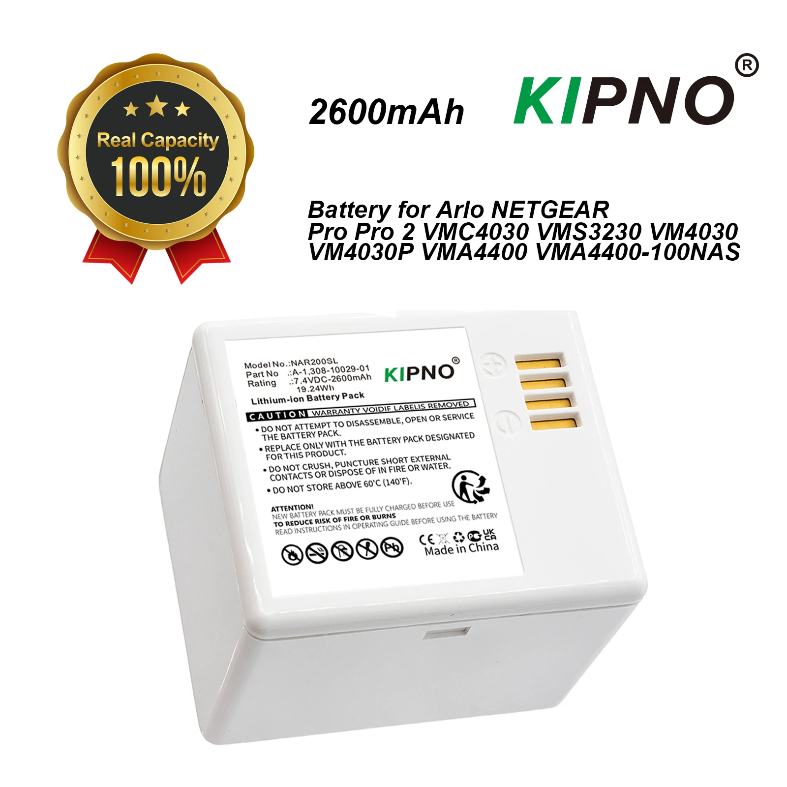 Home Security Arlo - Kipno bateria de substituição A-1 para