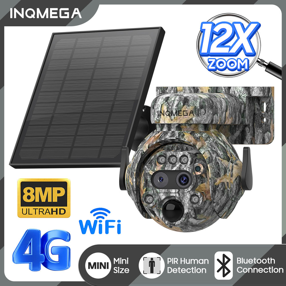 Home Security Panel - INQMEGA 8MP Câmera movida a energia