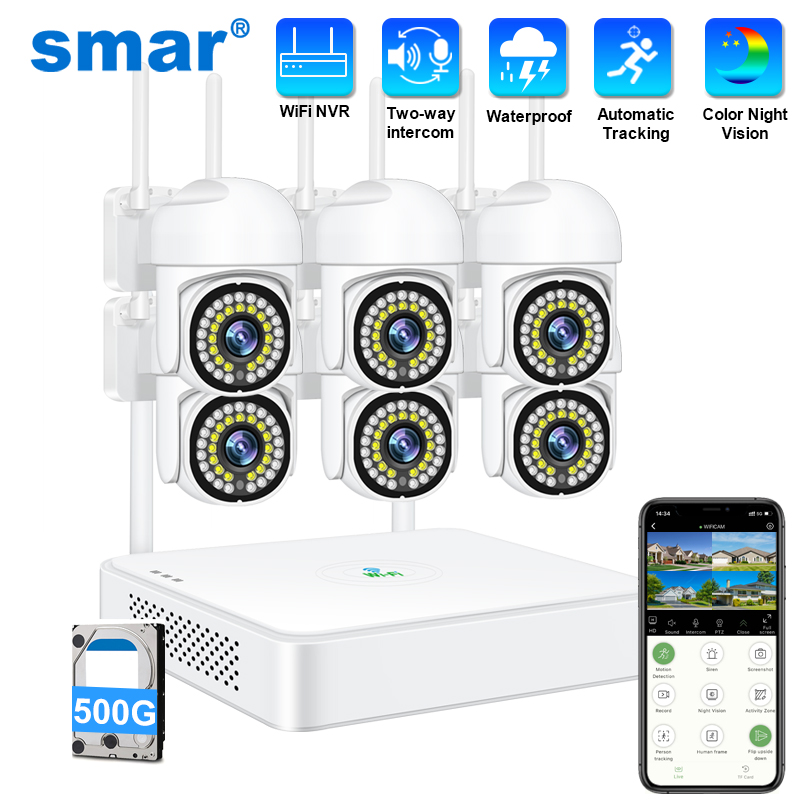 Home Security Equipment - Sistema de Câmera de Segurança Sem