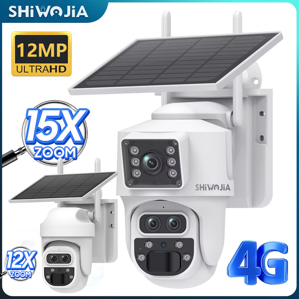 Shiwojia 12mp 6k 15x zoom câme - Home Security Panel avaliação e preço