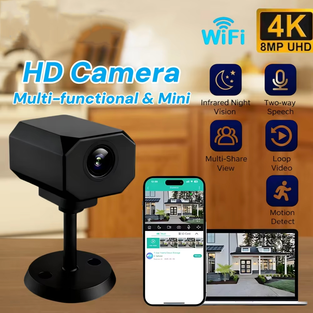 Câmera de segurança wi-fi 4k h - Home Security Panel avaliação e preço