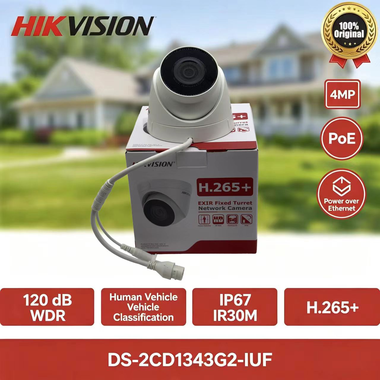 Câmera IP Hikvision DS-2CD1343 - Home Security Hikvision avaliação e preço