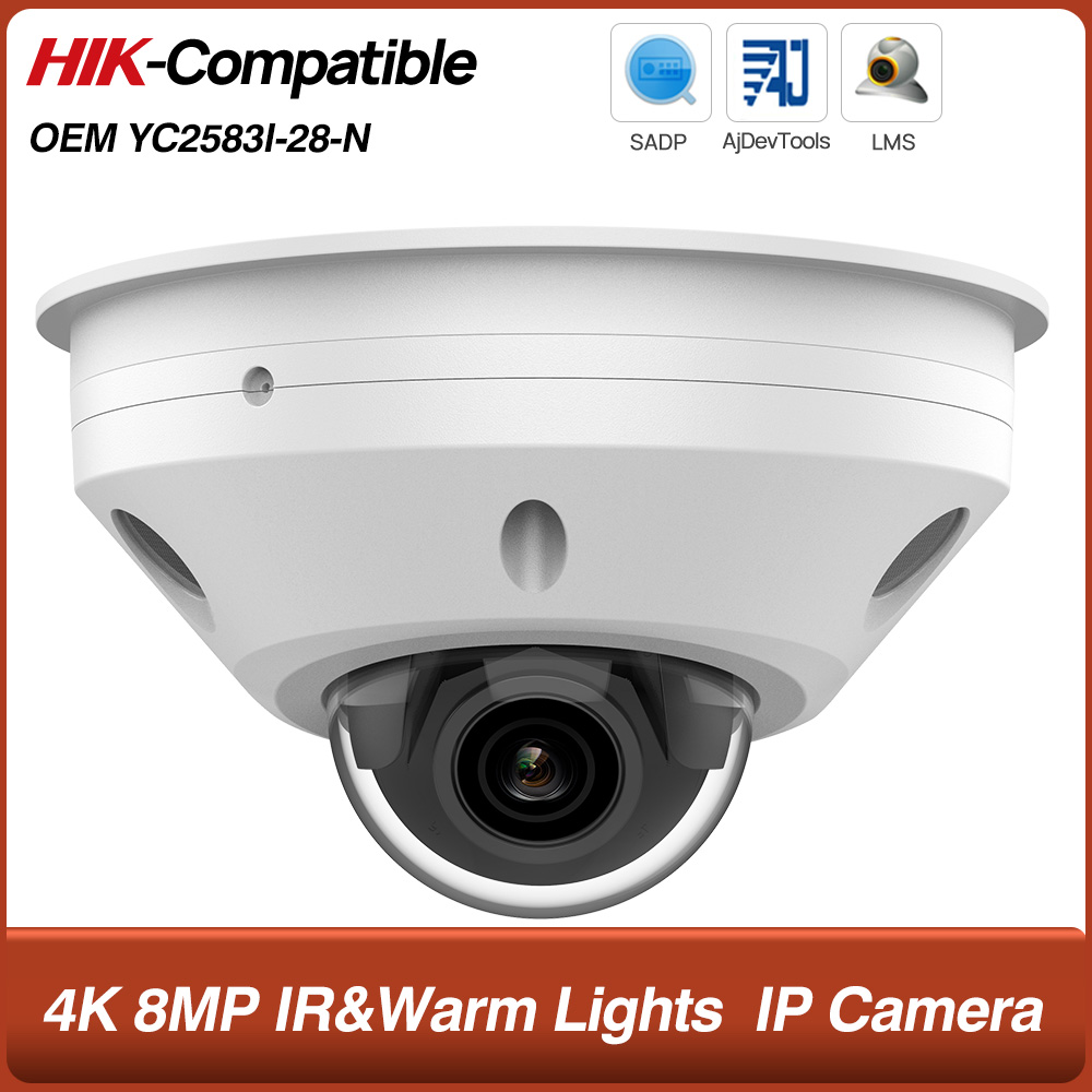 Câmera IP 4K 8MP POE com Luzes - Home Security Hikvision avaliação e preço