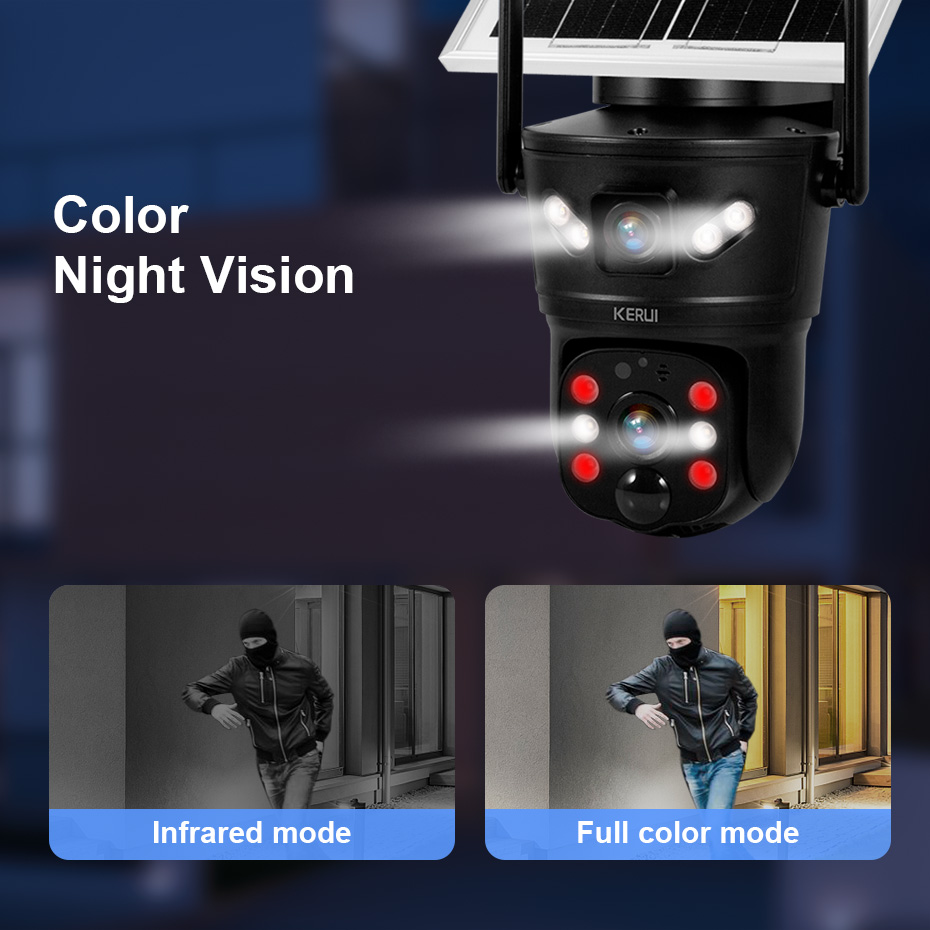 Kerui ao ar livre 6mp câmera s - Home Security Panel avaliação e preço