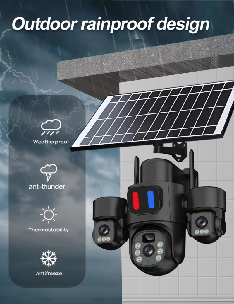 Câmera solar ptz wi-fi, extern - Home Security Panel avaliação e preço