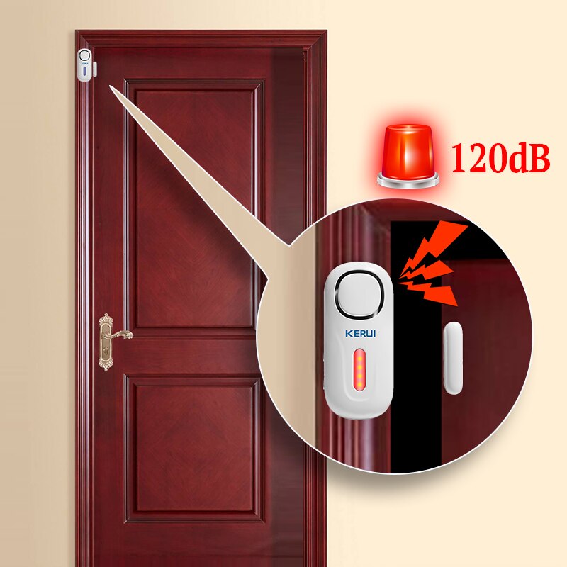 Kerui 120db sem fio porta/jane - Home Security Equipment avaliação e preço