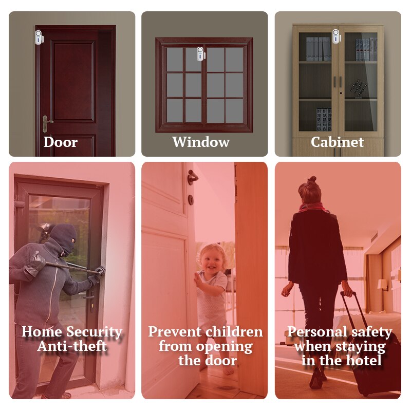 Kerui 120db sem fio porta/jane - Home Security Equipment avaliação e preço